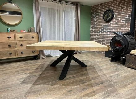 golfe metal table pied mikado metal